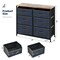 Costway 6-Drawer Dresser Organizer Closet Storage Cabinet with Foldable Fabric Drawer